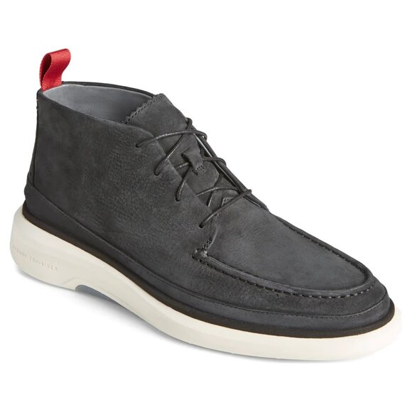 New Men\'s Sperry Gold Cup Commodore Plushwave Black Chukka Boots MSRP $190
